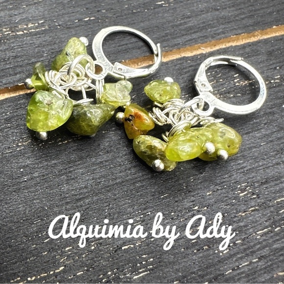 Alquimia by Ady Green Stone Earrings period - Picture 1 of 1